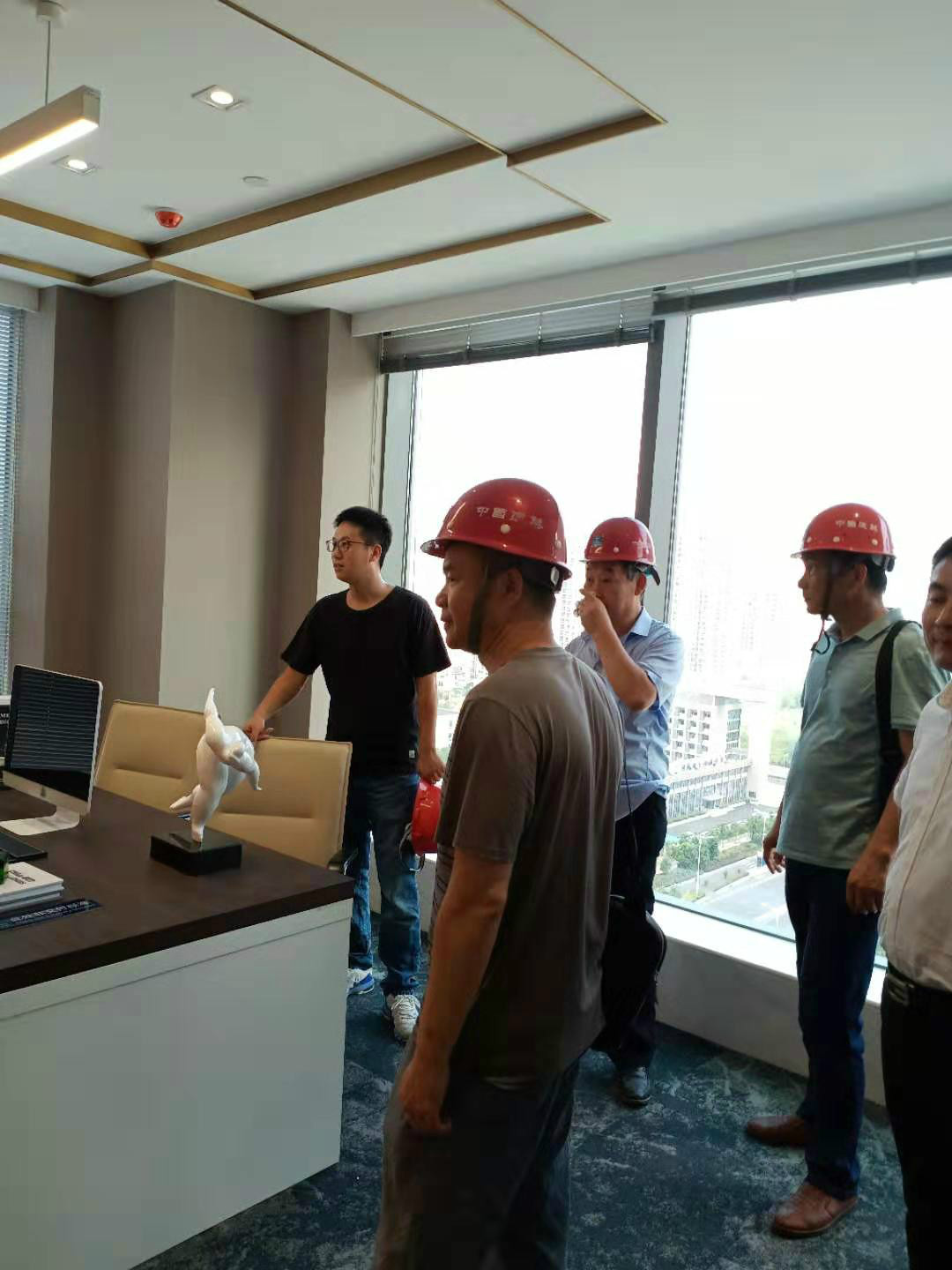 公司领导安庆项目指导工作